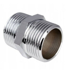 Ниппель  3/8" нар/нар, хром, General Fittings