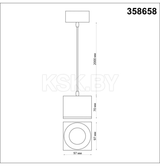 Светильник накладной светодиодный IP20 LED 4000К 12W 220V PATERA OVER NT21 147 черный (провод 2м) (358658) 