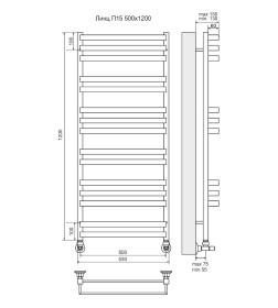 Полотенцесушитель Линц П15 500*1200