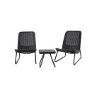 Набор уличной мебели (2 кресла, столик) Rio Patio set, графит (211429) 