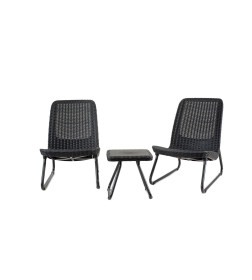 Набор уличной мебели (2 кресла, столик) Rio Patio set, графит