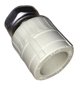 Муфта комбинированная РосТурПласт ПП с накидной гайкой d25х3/4" серая