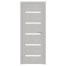 Дверь межкомнатная Амати М01, 800х2000, Экошпон,Сканди классик,стекло матовое