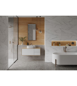 Плитка стена Marble matt white wall 01 300х900 мм., 1 сорт