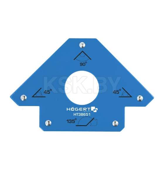 Магнитный угольник для сварочных работ 22,5кг, 155х102х18мм HOEGERT (HT3B651) 