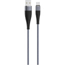 Кабель SOLID, USB 2.0 - microUSB, 1.2м, 2.1А, усиленный, цвет титановый, OLMIO