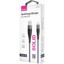 Кабель SOLID, USB 2.0 - microUSB, 1.2м, 2.1А, усиленный, цвет титановый, OLMIO