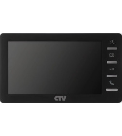 Видеодомофон CTV-M1701S B экран 7" черный soft-touch, встроенным источником питания CTV
