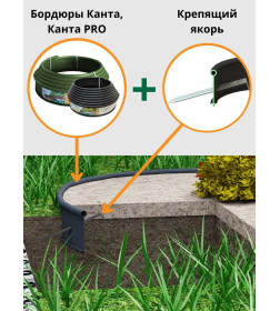 Крепящий якорь к бордюру KANTA (10 шт/уп)