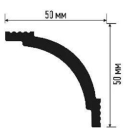 Багет "Плинтэкс" потолочный U (50/50)