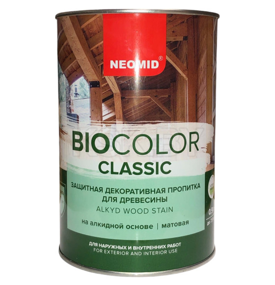 Защитно-декоративный состав Neomid BIO COLOR CLASSIC, дуб, 0,9 л