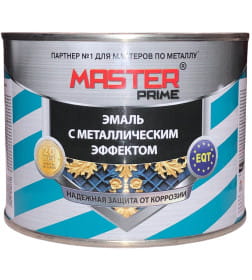 Эмаль с металлическим эффектом (красный) Farbitex MASTER PRIME 0,4 л