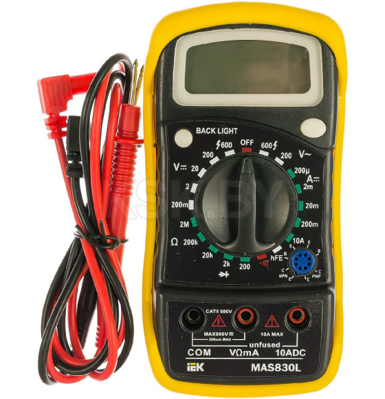 Мультиметр цифровой Master Mas830L IEK (Mas830L) 