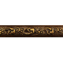 Багет интерьерный 10х2500 мм Вензель венге золото