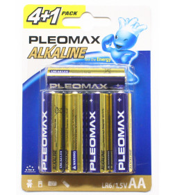 Батарейка AA LR6 BL 1.5V (упак. 4+1 шт) Samsung Pleomax Alkaline