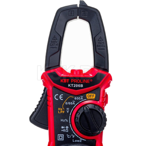 Токовые клещи цифровые (КВТ) KT 206B 