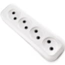 Колодка 4 места 10А без з/к LUXAR (LUXAR У4-0) 