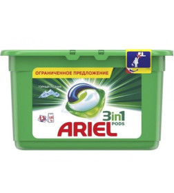 Капсулы для стирки Ariel Автомат Горный родник, 13х27г