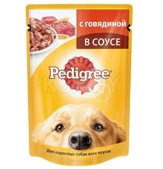 Корм для животных Pedigree для взрослых собак с говядиной в соусе  85г