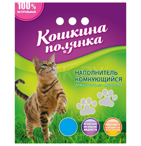 Наполнитель комкующийся бентонитовый 