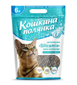 Наполнитель для кошачьего туалета "СИЛИКАМИКС Сила кислорода" впитывающий 6 л
