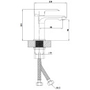 Смеситель Esko Sorrento White для умывальника, SR 26W (SR 26W) 