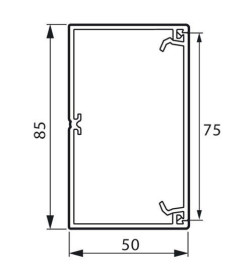 Кабель-канал 85х50 белый 2м Metra Legrand