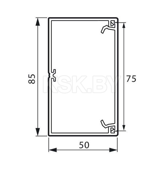 Кабель-канал 85х50 белый 2м Metra Legrand (638080) 