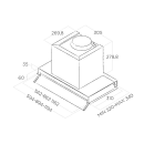 Вытяжка кухонная Elica BOXIN LX/BL MAT/A/90 (BOXINLX/BLMAT/A/90) 