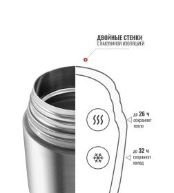 Термос Relaxika 301,1P, 1000 мл для еды