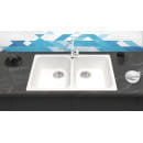 Мойка из искусственного камня Berge BR-7322 (белый) (7322) 