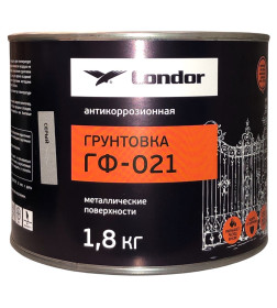 Грунтовка ГФ-021 CONDOR серый,  ТУ BY 101310916.006-2011, банка 1,8 кг. 