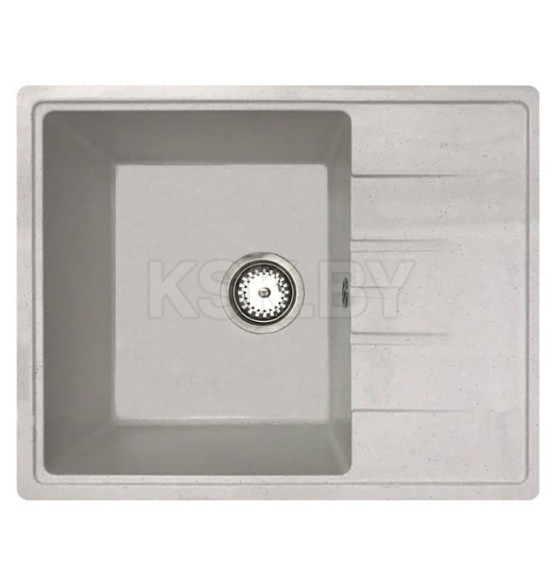 Мойка кухонная БелЭворс MILA  белый в компл. с сифоном