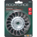 Щетка дисковая косичка 100мм, М14 Rock Force (29087) 