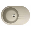 Мойка кухонная БелЭворс RONDO белый в компл. с сифоном