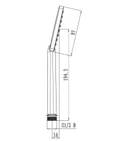 Душевая лейка Lemark LM1411C