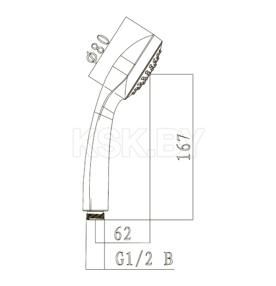 Душевая лейка Lemark LM0211C (LM0211C) 