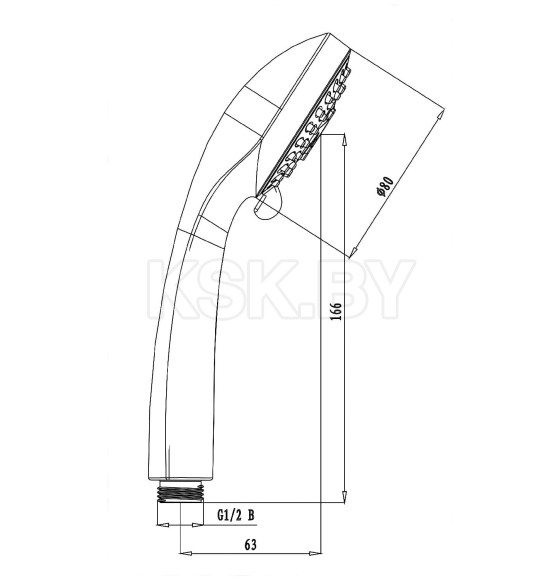 Душевая лейка Lemark LM0223C (LM0223C) 