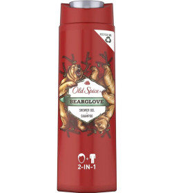 Гель для душа+шампунь Old Spice Bearglove 2в1 400мл