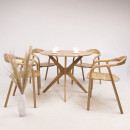 Стул БИО, дуб натуральный/покрытие коньяк (86963) 