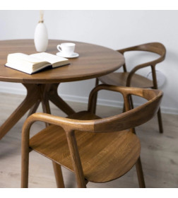 Стул БИО, дуб натуральный/покрытие коньяк