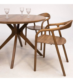 Стул БИО, дуб натуральный/покрытие коньяк