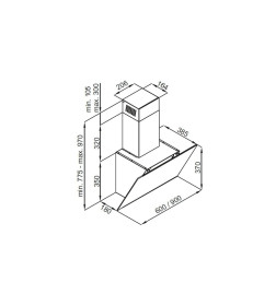 Кухонная вытяжка MAUNFELD Aurora 60 черный матовый