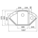 Мойка кухонная Elleci Easy CORNER G62 Bianco Antico (Easy CORNER G62 Bianco Antico) 