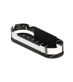 Полка, нержавеющая сталь, черная, IDDIS