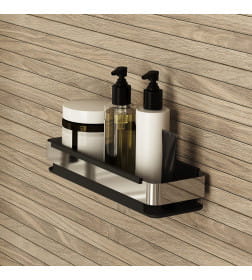 Полка, нержавеющая сталь, черная IDDIS