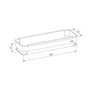 Полка, нержавеющая сталь, черная IDDIS (SHE13SBi44) 