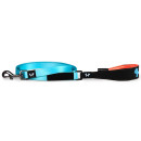 Поводок United Pets для собак Complete me 140 см, 20 мм, голубой с оранжевым (GPCML2212AZ) 