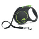 Поводок-рулетка Flexi Black Design L (до 50 кг) 5 м лента черный/зеленый (98034125) 