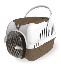 Переноска BAMA PET KENNEL TOUR MAXI 59х38х37h см до 12 кг, коричневая
